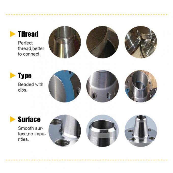 धातु स्लिप-ऑन फ्लैंज कनेक्टर तांबा और निकेल फ्लैंज ASTM B466 UNS C70600 आकार 1