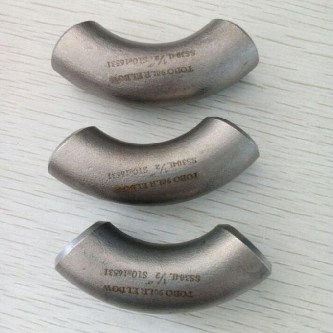 METAL B363-WPT12 SMLS LR BW ASME-B16.9 SCH80 1" स्टेनलेस स्टील पाइप फिटिंग 90 लंबी त्रिज्या डिग्री कोहनी 0