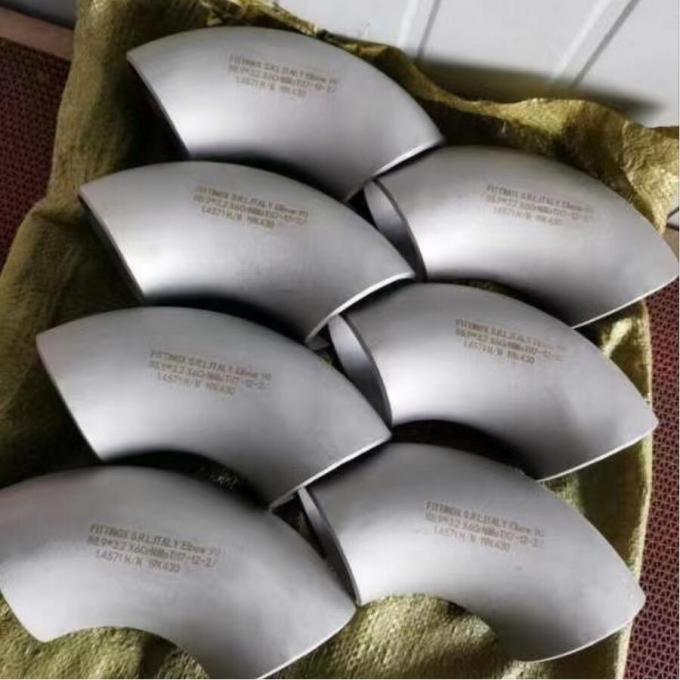 METAL B363-WPT12 SMLS LR BW ASME-B16.9 SCH80 1" स्टेनलेस स्टील पाइप फिटिंग 90 लंबी त्रिज्या डिग्री कोहनी 2