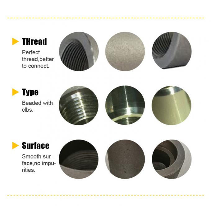 ASTM A105/A350 1" 3000LB LF2 हाई प्रेशर थ्रेडेड पाइप फिटिंग 3