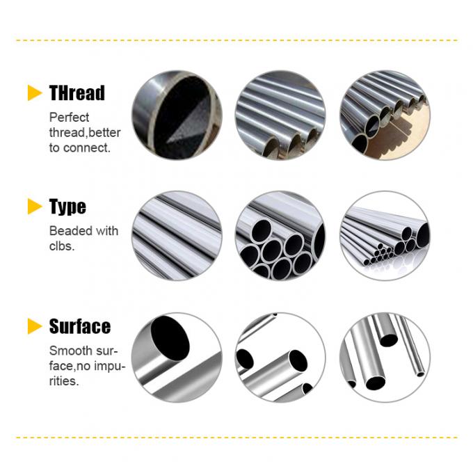 CuNi 90/10 पाइप ANSI B36.19 DN50 1.5MM ASTM B466 UNSCooper निकेल सीमलेस स्टील पाइप 1