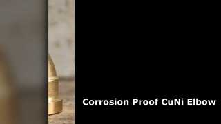 CuNi C70600 90 डिग्री कोहनी उच्च दबाव समुद्री जल फिटिंग