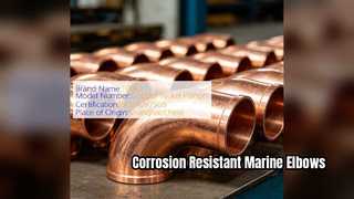 समुद्री पाइपिंग सिस्टम के लिए ASTM B466 CuNi 90 10 कोहनी