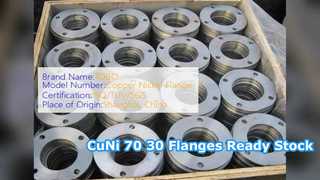 CuNi 70 30 सॉकेट वेल्ड निकला हुआ किनारा तैयार स्टॉक तेजी से शिपिंग