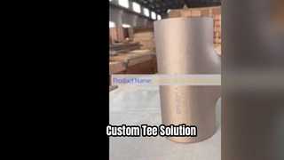 कस्टम कॉपर निकेल रिड्यूसिंग टी