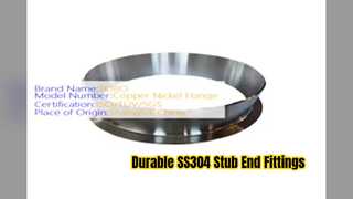 औद्योगिक पाइपिंग के लिए SS304 स्टेनलेस स्टील स्टब एंड फिटिंग