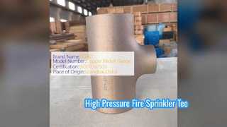 डक्टाइल आयरन रिड्यूसिंग टी यूएल एफएम सूचीबद्ध 300PSI पाइप फिटिंग