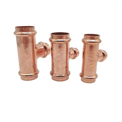 Marine Grade Cupro Nickel Equal Tee C71500 Seamless Butt Weld Fitting 2"-12"