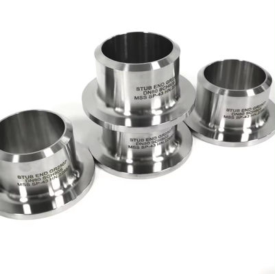 Carbon Steel Butt Weld Stub End 3000 PSI Round Head Lap Joint Flange Fitting