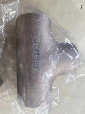 UNS C71500 SMLS DN 200x100 लक्ष्य टी CuNi 9010 3 x 2.5 मिमी बट वेल्डिंग फिटिंग