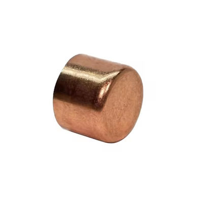 K65 Copper Pipe Cap Leak-Proof HVAC Copper End Cap Solder Fitting for Refrigeration Sealing