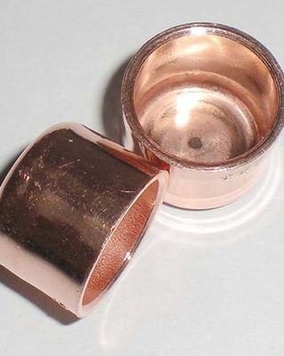 थ्रेडेड कॉपर कैप फिटिंग ANSI/DIN 150 PSI पाइप एंड सील क्लोजर फॉर वॉटर पाइपिंग