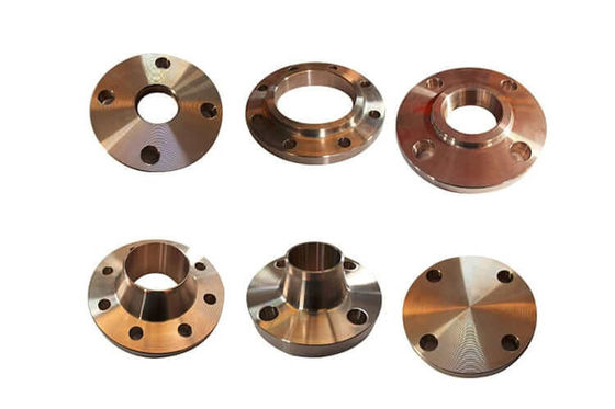 WN Copper Nickel Flange ASME B16.5 High Pressure Shipbuilding Pipeline Connection