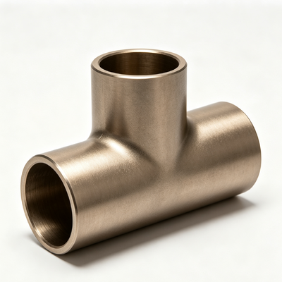 CuNi 70/30 Copper Nickel Seamless Butt Weld Tee ASME B16.5 Class150 Marine Pipe Fitting